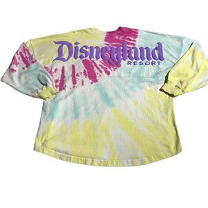 Disney DISNEYLAND Resort Spirit Jersey Tie Dye  Long Sleeve Tee Size L Large
